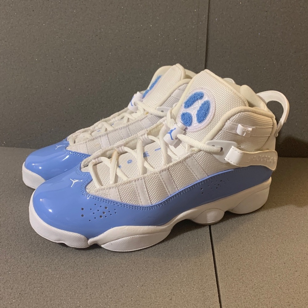 Nike Jordan 6 Rings UNC Basketball Shoes GS CW7038-100 6.5Y